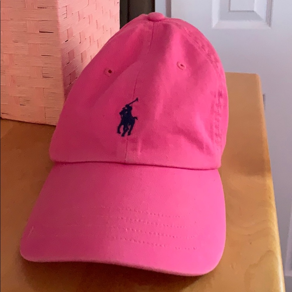 Perfect condition pink polo hat worn twice